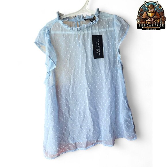 💥Brand new💥 streetwear society blue women chemise - Picture 1 of 7